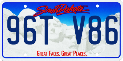 SD license plate 96TV86