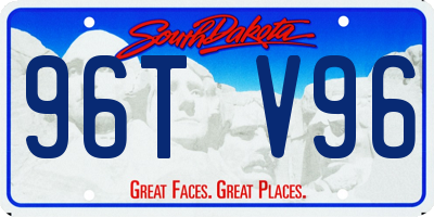 SD license plate 96TV96