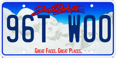 SD license plate 96TW00