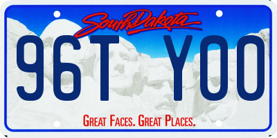 SD license plate 96TY00