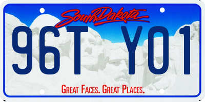 SD license plate 96TY01