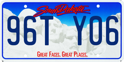 SD license plate 96TY06