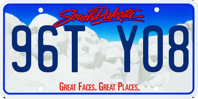 SD license plate 96TY08