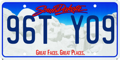 SD license plate 96TY09