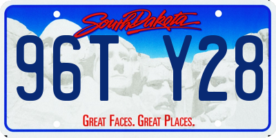 SD license plate 96TY28