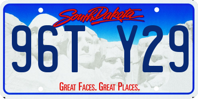 SD license plate 96TY29