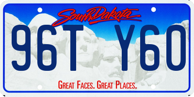 SD license plate 96TY60