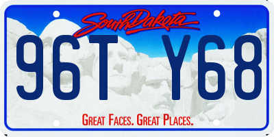 SD license plate 96TY68