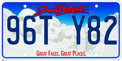 SD license plate 96TY82