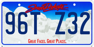 SD license plate 96TZ32