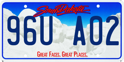 SD license plate 96UA02