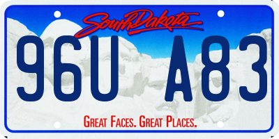 SD license plate 96UA83