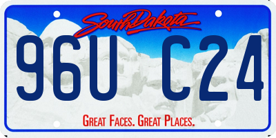 SD license plate 96UC24