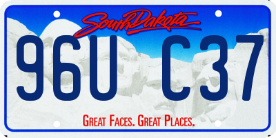 SD license plate 96UC37