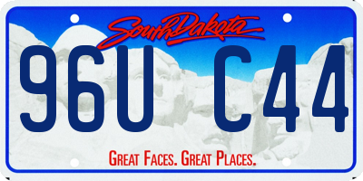 SD license plate 96UC44