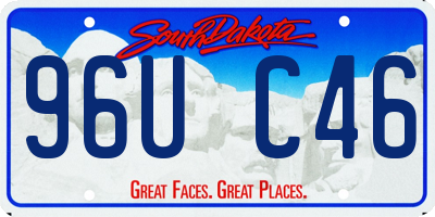 SD license plate 96UC46