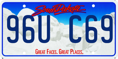SD license plate 96UC69