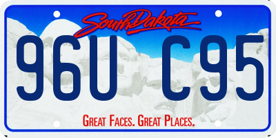 SD license plate 96UC95