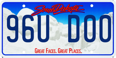 SD license plate 96UD00