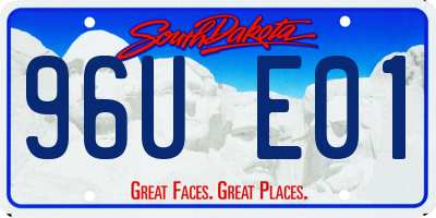 SD license plate 96UE01