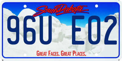 SD license plate 96UE02