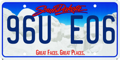 SD license plate 96UE06