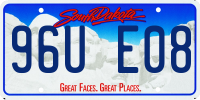 SD license plate 96UE08
