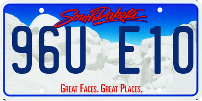 SD license plate 96UE10