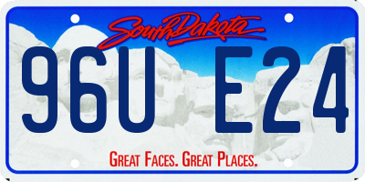 SD license plate 96UE24