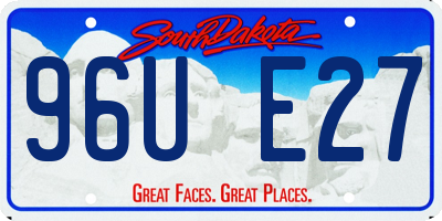 SD license plate 96UE27