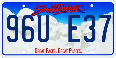 SD license plate 96UE37
