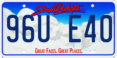 SD license plate 96UE40