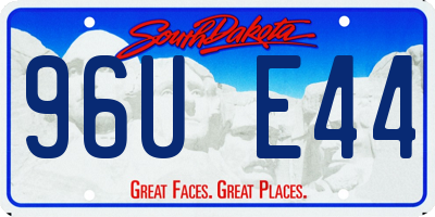 SD license plate 96UE44