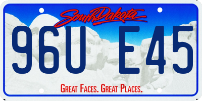 SD license plate 96UE45