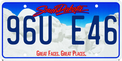 SD license plate 96UE46