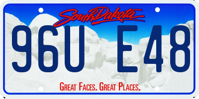 SD license plate 96UE48
