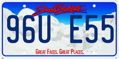 SD license plate 96UE55