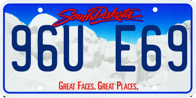 SD license plate 96UE69