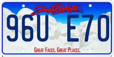 SD license plate 96UE70