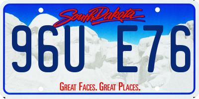 SD license plate 96UE76