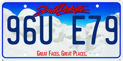 SD license plate 96UE79