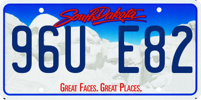 SD license plate 96UE82