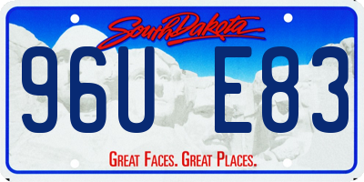 SD license plate 96UE83
