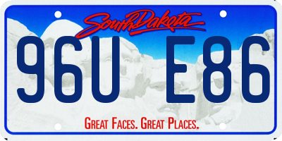 SD license plate 96UE86