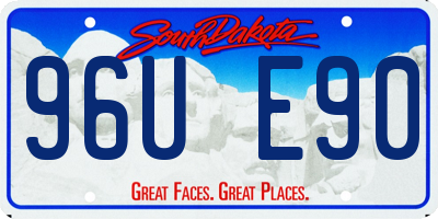 SD license plate 96UE90