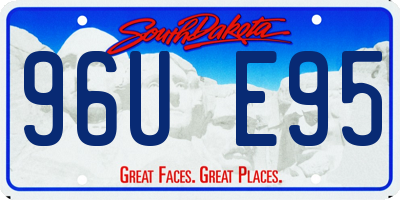 SD license plate 96UE95