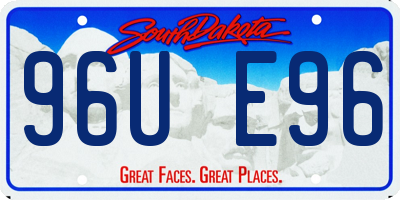 SD license plate 96UE96