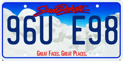 SD license plate 96UE98