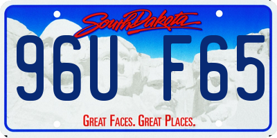 SD license plate 96UF65
