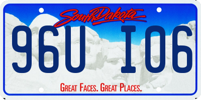SD license plate 96UI06